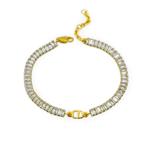 Louis Vuitton Brown Pastilles Pendant Pearl Reworked Bracelet