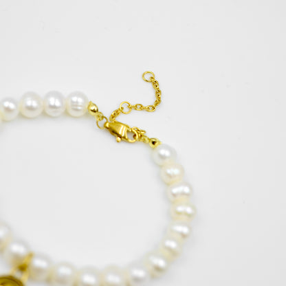Louis Vuitton Brown Pastilles Pendant Pearl Reworked Bracelet – AMOUR  REWORKED