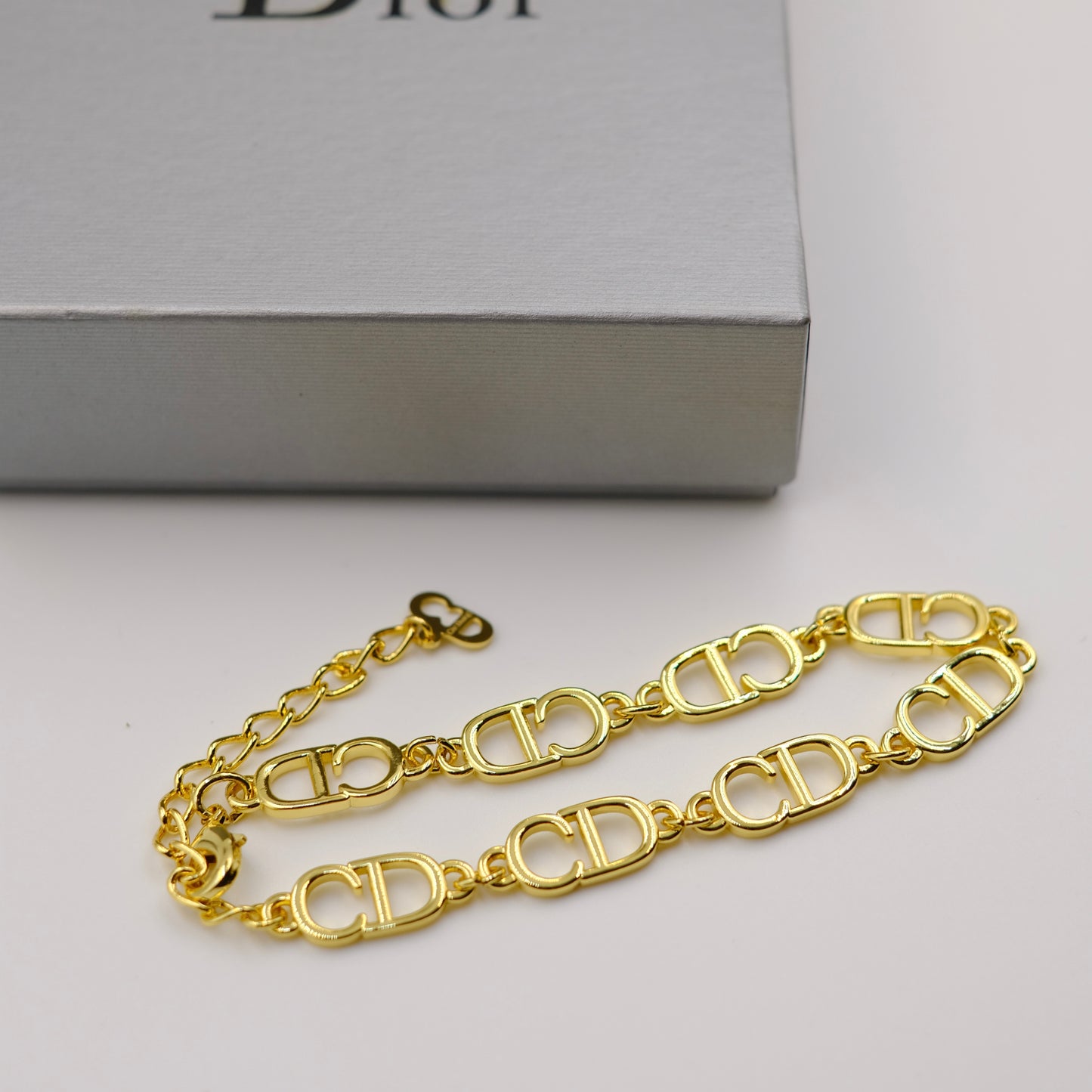 Christian Dior Logo Reworked Necklace