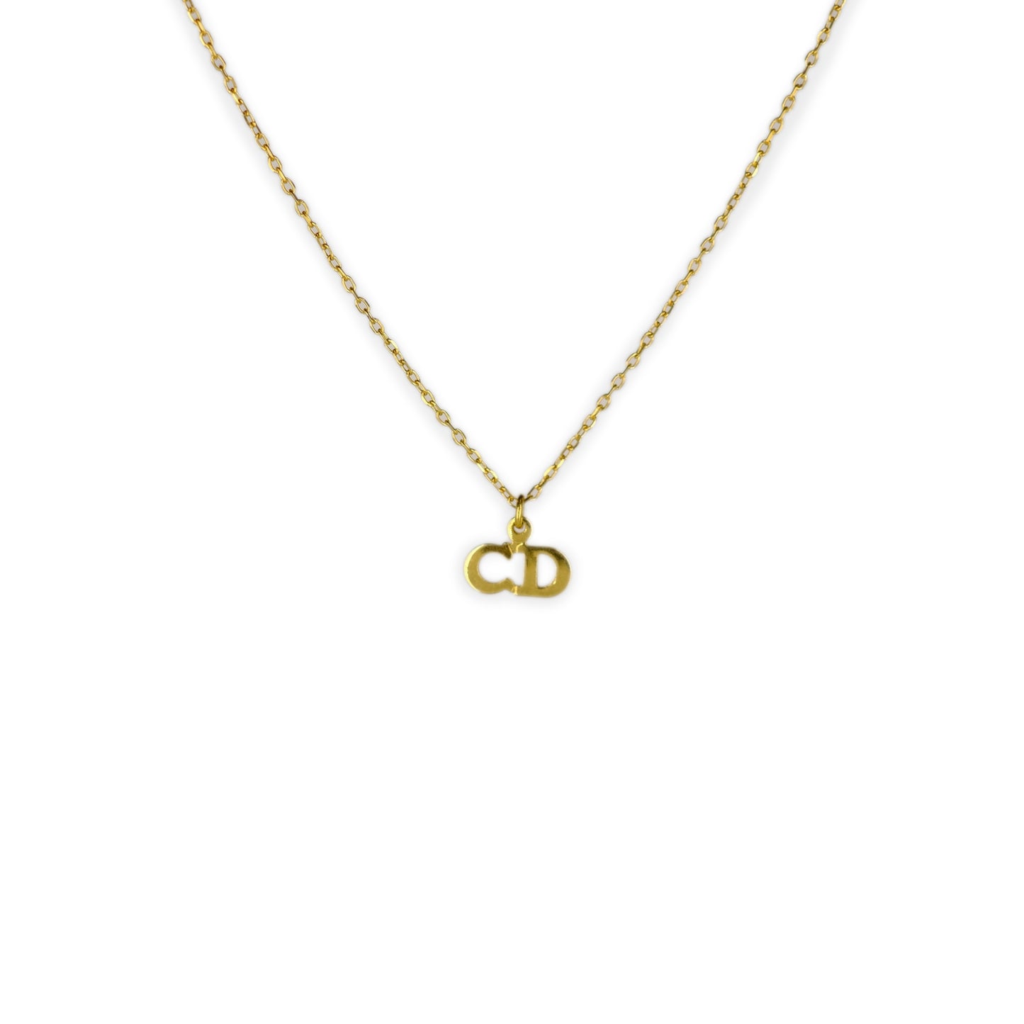 Christian Dior Mini Logo Reworked Necklace