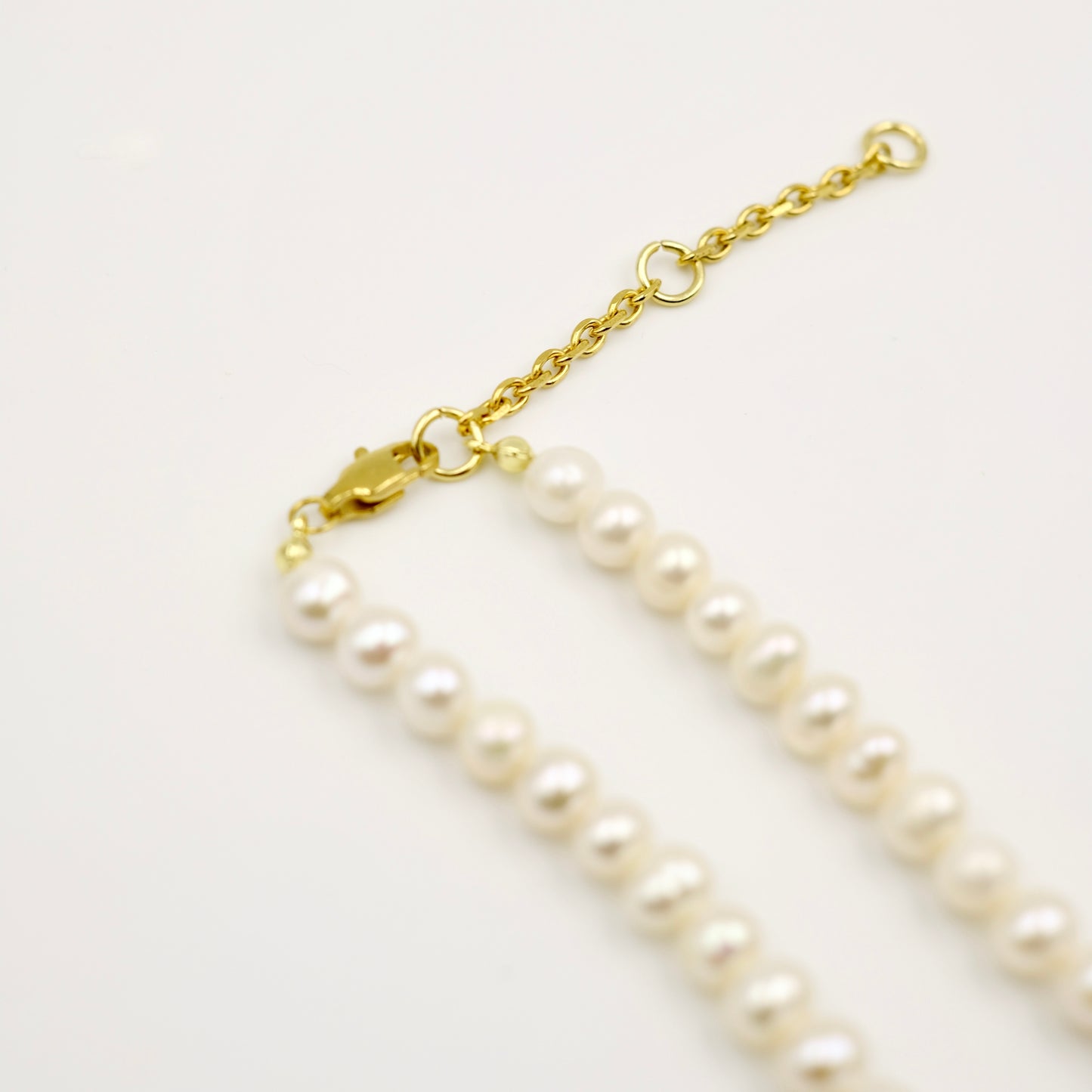 Christian Dior Letter Logo Pearl Reworked Necklace