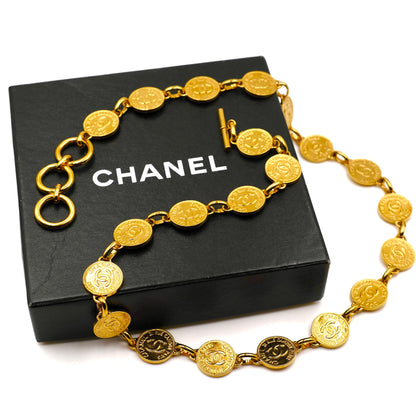 Chanel CC Logo Reworked Choker with Signature Woven Chain