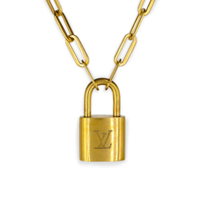 Louis Vuitton Padlock Reworked Necklace