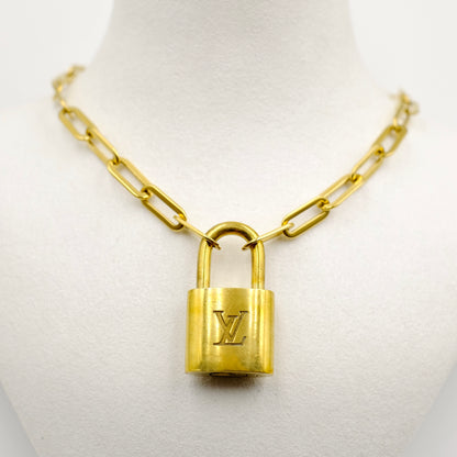 Louis Vuitton Padlock Reworked Necklace