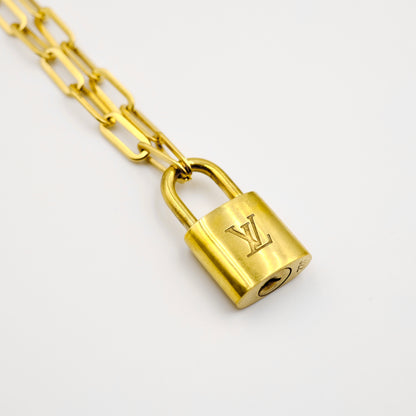 Louis Vuitton Padlock Reworked Necklace