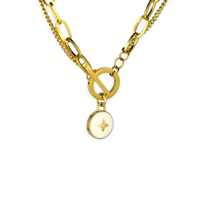 Louis Vuitton White Pastilles Reworked Necklace