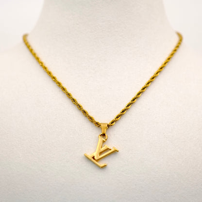 Louis Vuitton Logo Reworked Necklace