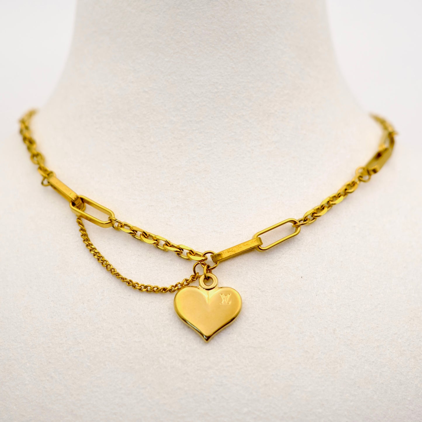 Louis Vuitton Heart Reworked Necklace