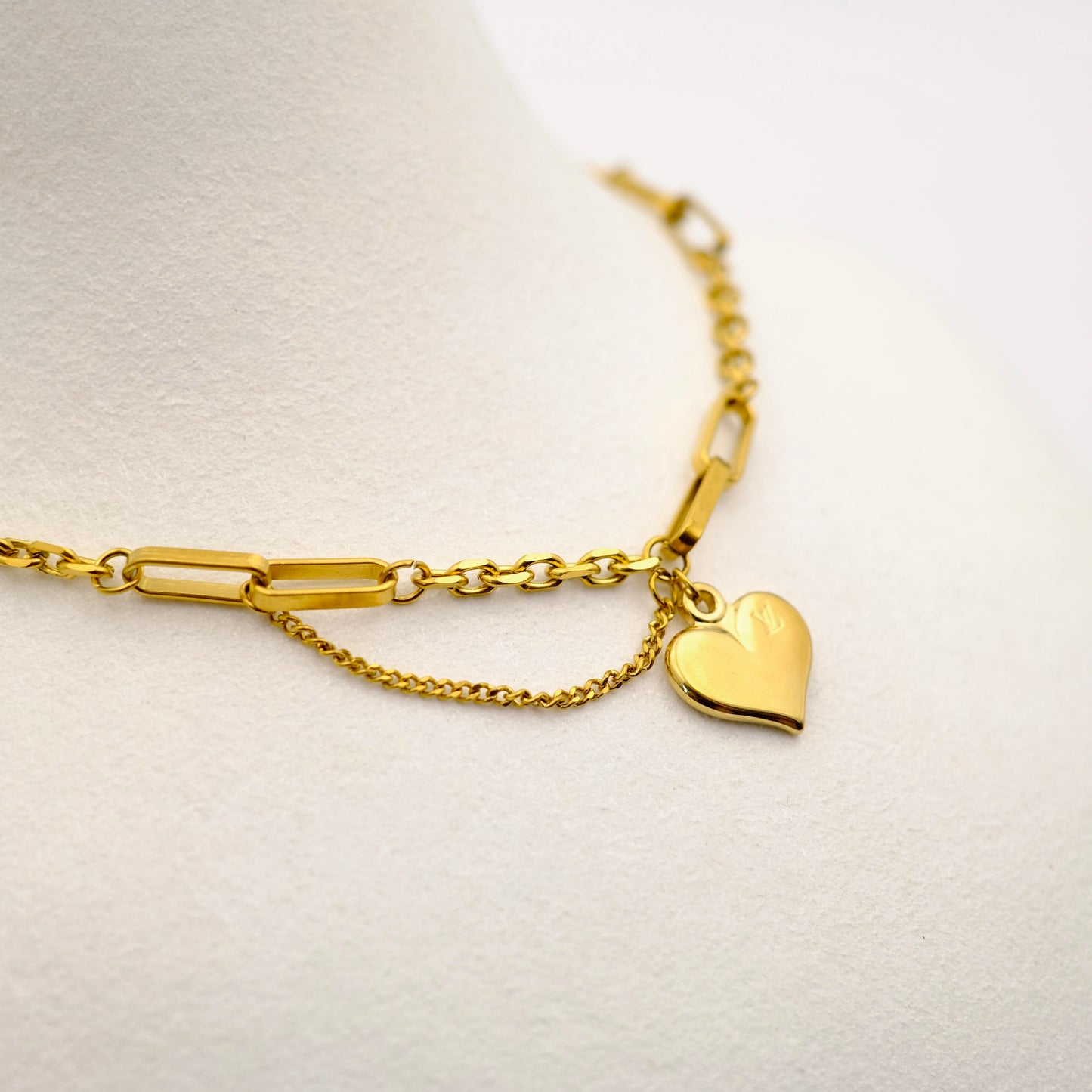 Louis Vuitton Heart Reworked Necklace