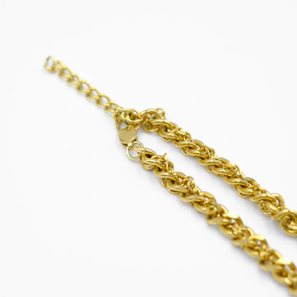 Louis Vuitton Large Logo Pendant Reworked Choker with Signature Woven Chain