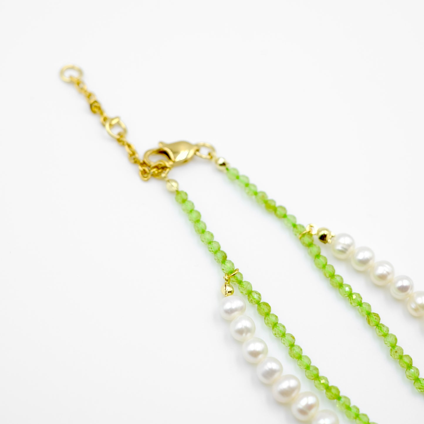 Louis Vuitton Olive Pastilles Pendant Pearl Reworked Necklace