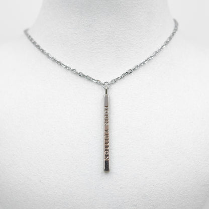 Louis Vuitton Bar Pendant Reworked Necklace