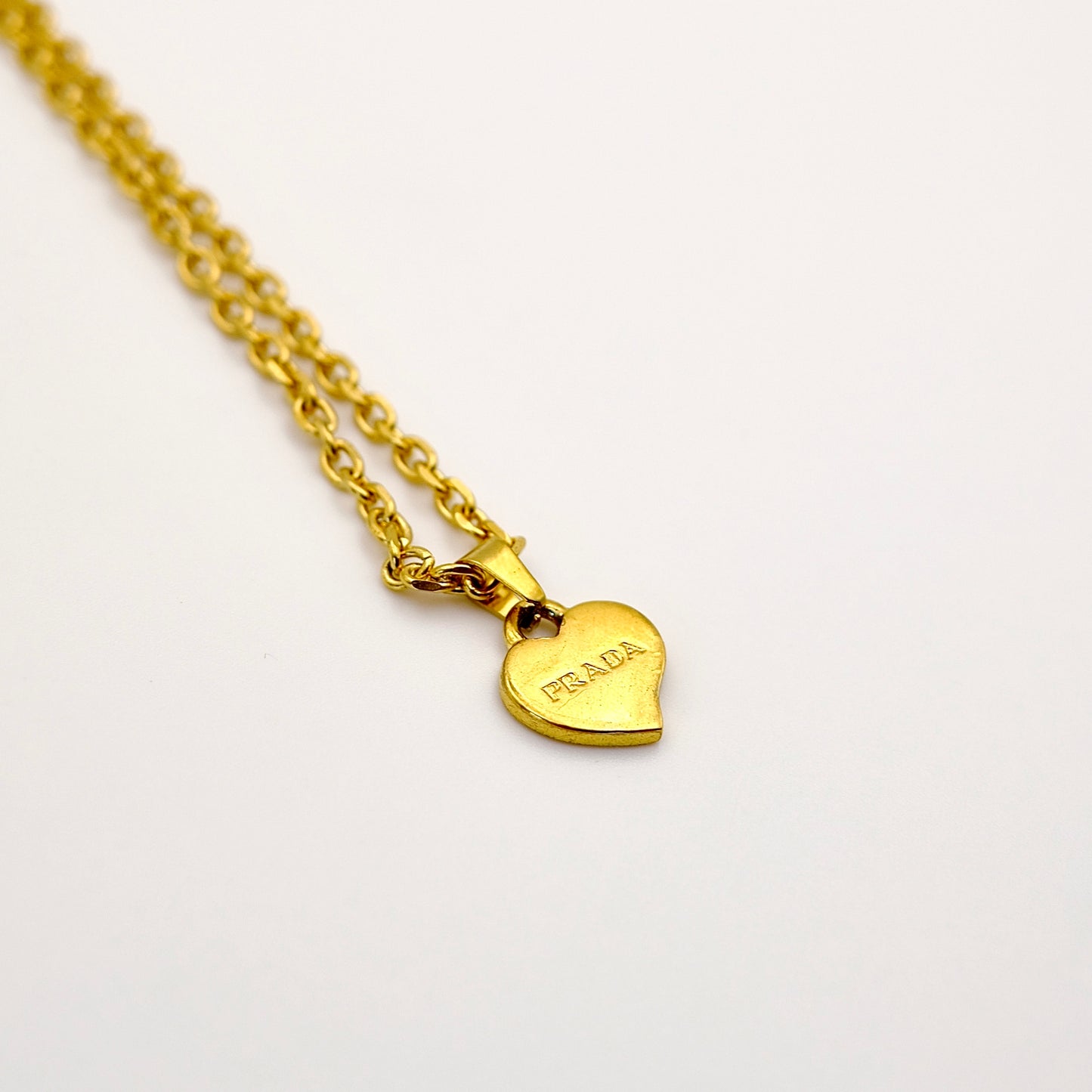 Prada Heart Reworked Necklace