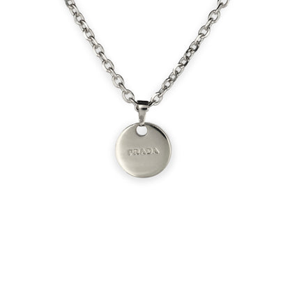 Prada Logo Tag Reworked Necklace